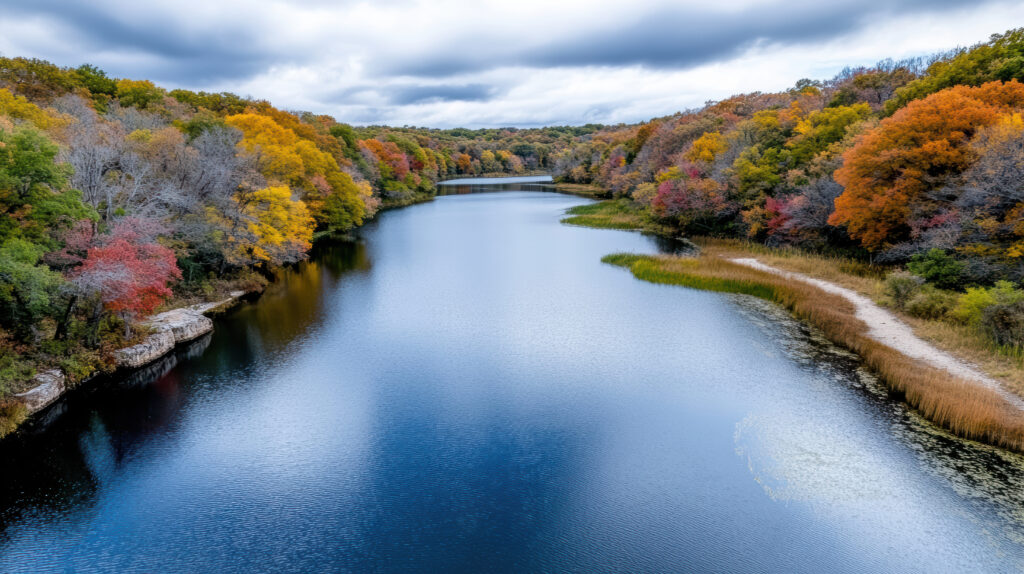 Hero background picturing a river view of Fairfield County, CT. Providing a peaceful home feeling.