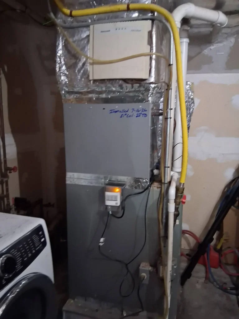 Gas furnace installed by NexAir Mechanical in Fairfield, CT